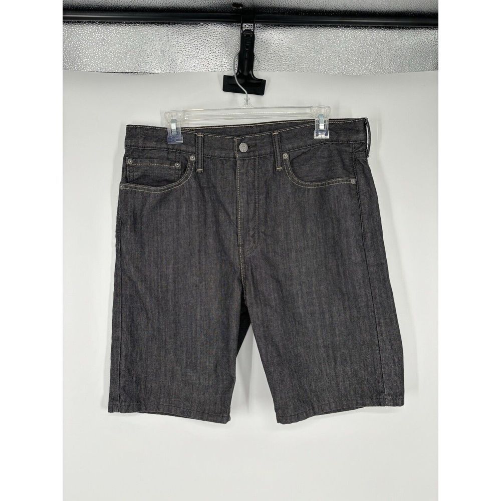 Levi's 513 Charcoal Gray Men's Red Tab Denim Shorts Size 34 10" Inseam‎ Jorts